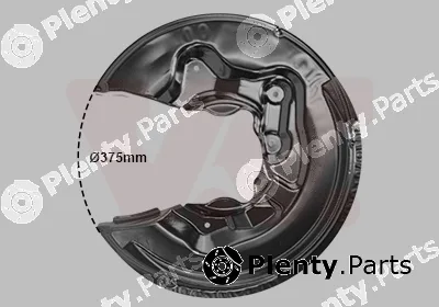 Van Wezel 0334378 — Splash Guard, brake disc