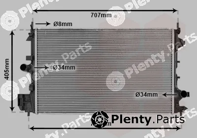 Van Wezel 37002396 — Radiator, engine cooling