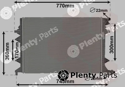 Van Wezel 58012705 — Radiator, engine cooling