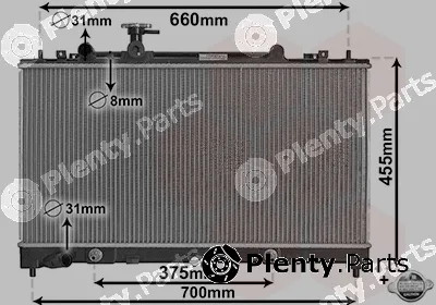 Van Wezel 27002228 — Radiator, engine cooling