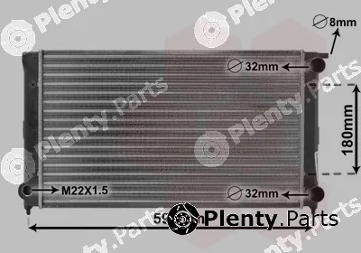 Van Wezel 58002045 — Radiator, engine cooling