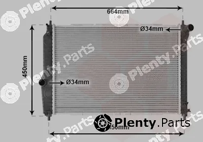 Van Wezel 81002067 — Radiator, engine cooling