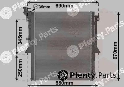 Van Wezel 32012705 — Radiator, engine cooling