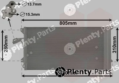 Van Wezel 58005244 — Condenser, air conditioning