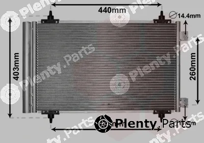 Van Wezel 09005263 — Condenser, air conditioning