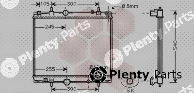Van Wezel 40002274 — Radiator, engine cooling