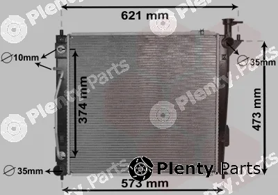 Van Wezel 82002339 — Radiator, engine cooling