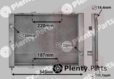 Van Wezel 4300M388 — Radiator, engine cooling