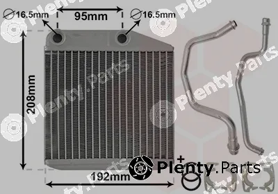 Van Wezel 17006313 — Heat Exchanger, interior heating *** IR PLUS ***