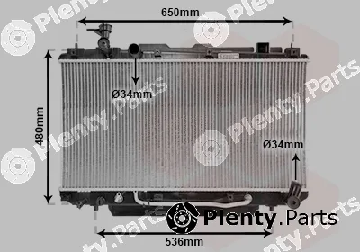 Van Wezel 53002301 — Radiator, engine cooling