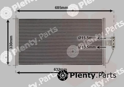 Van Wezel 06005254 — Condenser, air conditioning