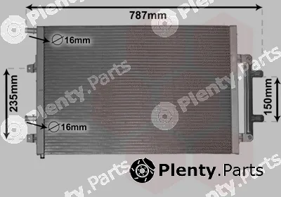 Van Wezel 03002383 — Radiator, engine cooling