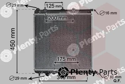 Van Wezel 40002289 — Radiator, engine cooling