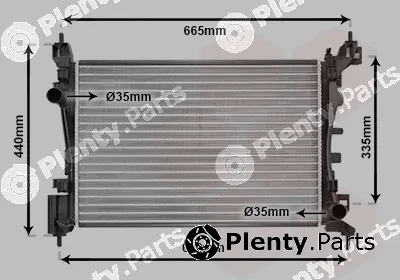 Van Wezel 09002261 — Radiator, engine cooling