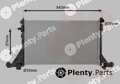 Van Wezel 43012723 — Radiator, engine cooling