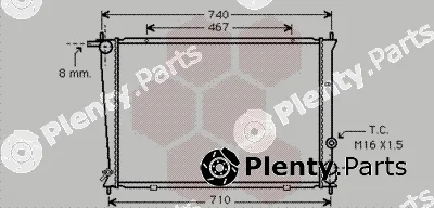 Van Wezel 82002053 — Radiator, engine cooling