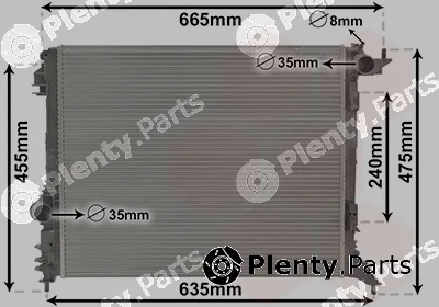 Van Wezel 43012709 — Radiator, engine cooling