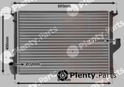 Van Wezel 43002477 — Radiator, engine cooling