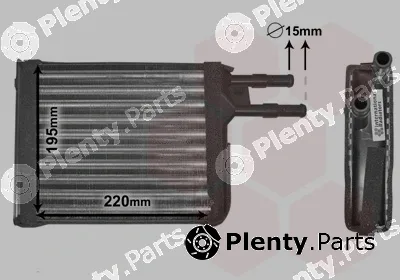 Van Wezel 09006128 — Heat Exchanger, interior heating