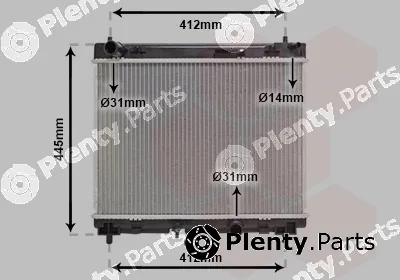 Van Wezel 53002358 — Radiator, engine cooling