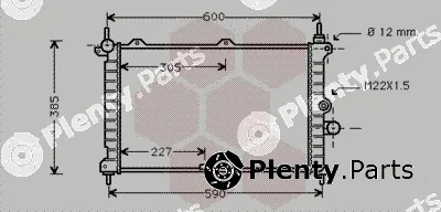 Van Wezel 37002266 — Radiator, engine cooling