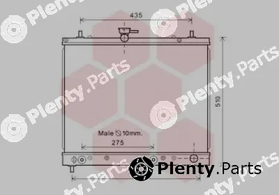 Van Wezel 11002069 — Radiator, engine cooling