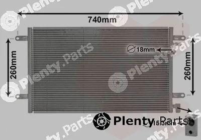 Van Wezel 03005237 — Condenser, air conditioning