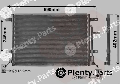Van Wezel 03005238 — Condenser, air conditioning