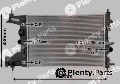 Van Wezel 37002486 — Radiator, engine cooling