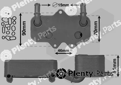 Van Wezel 17013702 — Oil Cooler, engine oil *** IR PLUS ***