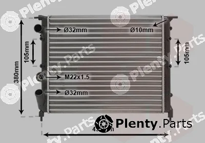 Van Wezel 43002118 — Radiator, engine cooling