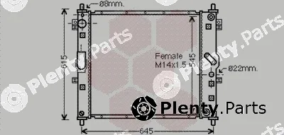 Van Wezel 81002089 — Radiator, engine cooling