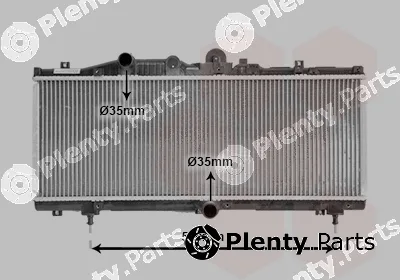 Van Wezel 17002166 — Radiator, engine cooling