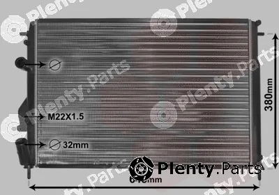 Van Wezel 43002241 — Radiator, engine cooling