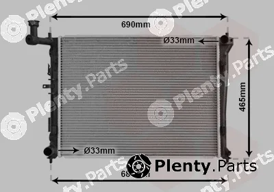 Van Wezel 82002179 — Radiator, engine cooling