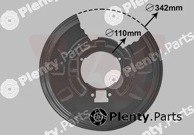 Van Wezel 0649373 — Splash Guard, brake disc