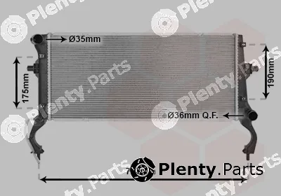 Van Wezel 82012735 — Radiator, engine cooling
