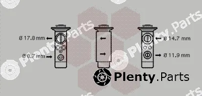 Van Wezel 06001239 — Expansion Valve, air conditioning