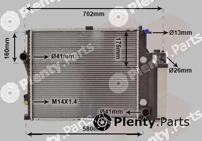 Van Wezel 06012711 — Radiator, engine cooling
