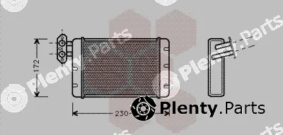 Van Wezel 02006058 — Heat Exchanger, interior heating