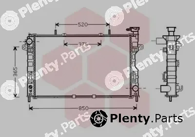 Van Wezel 07002117 — Radiator, engine cooling