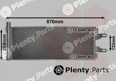 Van Wezel 09005248 — Condenser, air conditioning