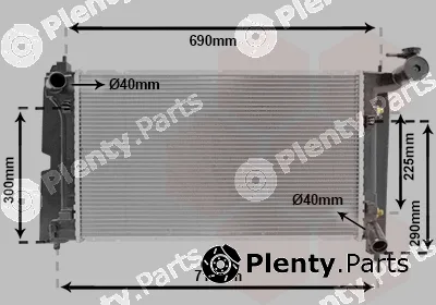 Van Wezel 53002323 — Radiator, engine cooling
