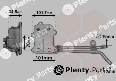 Van Wezel 03013702 — Oil Cooler, engine oil