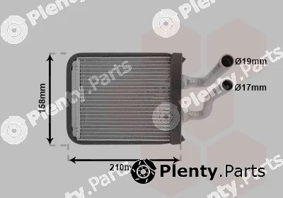 Van Wezel 83006067 — Heat Exchanger, interior heating
