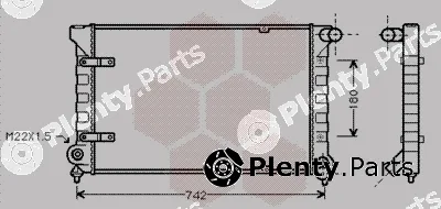 Van Wezel 58002042 — Radiator, engine cooling