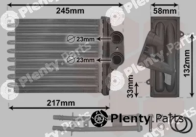 Van Wezel 17006304 — Heat Exchanger, interior heating *** IR PLUS ***