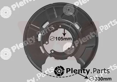 Van Wezel 0627373 — Splash Guard, brake disc
