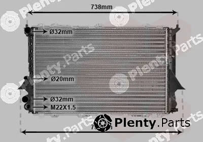 Van Wezel 03002077 — Radiator, engine cooling
