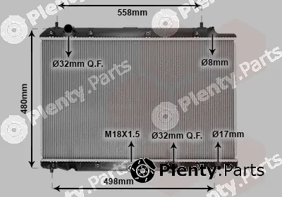 Van Wezel 25002215 — Radiator, engine cooling